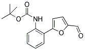 (2-(5-甲酰基呋喃-2-基)苯基)氨基甲酸叔丁酯 结构式