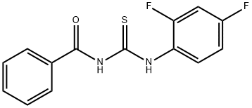 1-BENZOYL-3-(2,4-DIFLUOROPHENYL)THIOUREA 结构式