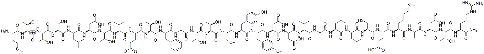 MET-THR-THR-SER-LEU-ASP-THR-VAL-GLU-THR-PHE-GLY-THR-THR-SER-TYR-TYR-ASP-ASP-VAL-GLY-LEU-LEU-CYS-GLU-LYS-ALA-ASP-THR-ARG-NH2 结构式