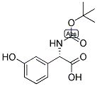 (S)-TERT-BUTOXYCARBONYLAMINO-(3-HYDROXY-PHENYL)-ACETIC ACID 结构式
