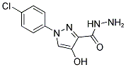 1-(4-CHLOROPHENYL)-4-HYDROXY-1H-PYRAZOLE-3-CARBOHYDRAZIDE 结构式