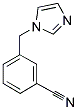 1-(3-CYANOBENZYL)-1H-IMIDAZOLE 结构式