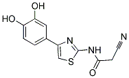 2-CYANO-N-[4-(3,4-DIHYDROXYPHENYL)-1,3-THIAZOL-2-YL]ACETAMIDE 结构式