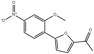 1-[5-(2-METHOXY-4-NITRO-PHENYL)-FURAN-2-YL]-ETHANONE 结构式