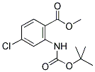 2-TERT-BUTOXYCARBONYLAMINO-4-CHLORO-BENZOIC ACID METHYL ESTER 结构式