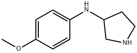 N-(4-甲氧苯基)吡咯烷-3-胺 结构式