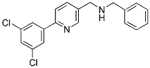 N-BENZYL-1-[6-(3,5-DICHLOROPHENYL)PYRIDIN-3-YL]METHANAMINE 结构式