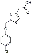 [2-[(4-CHLOROPHENOXY)METHYL]-1,3-THIAZOL-4-YL]ACETIC ACID 结构式
