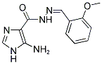 5-AMINO-N'-[(1Z)-(2-METHOXYPHENYL)METHYLENE]-1H-IMIDAZOLE-4-CARBOHYDRAZIDE 结构式