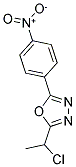 2-(1-CHLOROETHYL)-5-(4-NITROPHENYL)-1,3,4-OXADIAZOLE 结构式