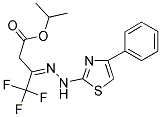 ISOPROPYL (3Z)-4,4,4-TRIFLUORO-3-[(4-PHENYL-1,3-THIAZOL-2-YL)HYDRAZONO]BUTANOATE 结构式