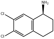 (S)-6,7-DICHLORO-1,2,3,4-TETRAHYDRO-NAPHTHALEN-1-YLAMINE 结构式