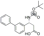 (R)-3-BIPHENYL-3-YL-3-TERT-BUTOXYCARBONYLAMINO-PROPIONIC ACID 结构式