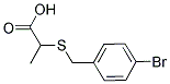 2-[(4-BROMOBENZYL)THIO]PROPANOIC ACID 结构式