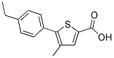 5-(4-ETHYLPHENYL)-4-METHYL-2-THIOPHENECARBOXYLIC ACID 结构式