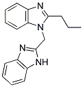 1-(1H-BENZIMIDAZOL-2-YLMETHYL)-2-PROPYL-1H-BENZIMIDAZOLE 结构式