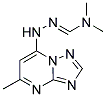 N,N-DIMETHYL-N'-(5-METHYL[1,2,4]TRIAZOLO[1,5-A]PYRIMIDIN-7-YL)HYDRAZONOFORMAMIDE 结构式