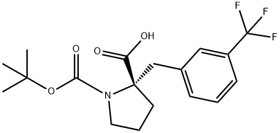 (S)-1-(tert-Butoxycarbonyl)-2-(3-(trifluoromethyl)benzyl)pyrrolidine-2-carboxylicacid