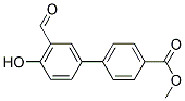 METHYL 3'-FORMYL-4'-HYDROXY[1,1'-BIPHENYL]-4-CARBOXYLATE 结构式