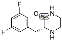 (R)-3-(3,5-DIFLUORO-BENZYL)-PIPERAZIN-2-ONE 结构式