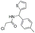 2-CHLORO-N-[(4-METHYLPHENYL)(THIEN-2-YL)METHYL]ACETAMIDE 结构式