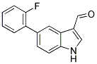 5-(2-FLUOROPHENYL)-1H-INDOLE-3-CARBALDEHYDE 结构式