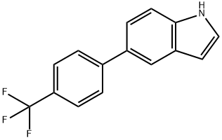 5-(4-(三氟甲基)苯基)-1H-吲哚 结构式