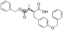 N-ALPHA-BENZYLOXYCARBONYL-N-ALPHA-METHYL-O-BENZYL-D-TYROSINE 结构式