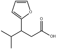 3-(呋喃-2-基)-4-甲基戊酸 结构式