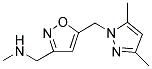 (5-[(3,5-DIMETHYL-1H-PYRAZOL-1-YL)METHYL]-3-ISOXAZOLYL)-N-METHYLMETHANAMINE 结构式