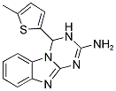 4-(5-METHYLTHIEN-2-YL)-3,4-DIHYDRO[1,3,5]TRIAZINO[1,2-A]BENZIMIDAZOL-2-AMINE 结构式