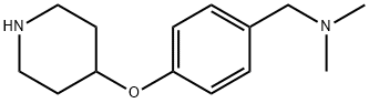 N,N-二甲基-1-(4-(哌啶-4-基氧基)苯基)甲胺 结构式