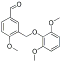 3-[(2,6-DIMETHOXYPHENOXY)METHYL]-4-METHOXYBENZALDEHYDE 结构式