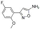 3-(5-FLUORO-2-METHOXY-PHENYL)-ISOXAZOL-5-YLAMINE 结构式