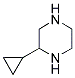 2-CYCLOPROPYL-PIPERAZINE 结构式