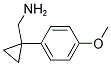 C-[1-(4-METHOXY-PHENYL)-CYCLOPROPYL]-METHYLAMINE 结构式