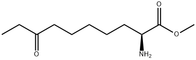 (S)-2-AMINO-8-OXO-DECANOIC ACID, METHYL ESTER 结构式