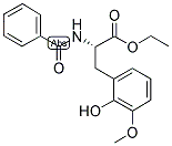 N-BENZOYL-2-HYDROXY-3-METHOXYPHENYLALANINE ETHYL ESTER 结构式