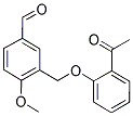 3-[(2-Acetylphenoxy)methyl]-4-methoxybenzaldehyde 结构式