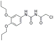 2-CHLORO-N-[[(3,4-DIPROPOXYPHENYL)AMINO]CARBONYL]ACETAMIDE 结构式