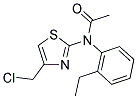 N-[4-(CHLOROMETHYL)-1,3-THIAZOL-2-YL]-N-(2-ETHYLPHENYL)ACETAMIDE 结构式