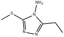 [3-乙基-5-(甲巯基)-1,2,4-三唑-4-基]胺 结构式