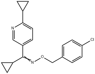 CYCLOPROPYL(6-CYCLOPROPYL-3-PYRIDINYL)METHANONE O-(4-CHLOROBENZYL)OXIME 结构式