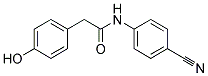 N-(4-CYANO-PHENYL)-2-(4-HYDROXY-PHENYL)-ACETAMIDE 结构式