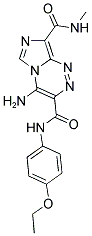 4-Amino-n~3~-(4-ethoxyphenyl)-n~8~-methylimidazo[5,1-c][1,2,4]triazine-3,8-dicarboxamide 结构式