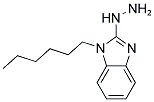 1-HEXYL-2-HYDRAZINO-1H-BENZIMIDAZOLE 结构式