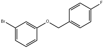 3-(4-FLUOROBENZYLOXY)-BROMOBENZENE 结构式
