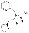 4-BENZYL-5-(PYRROLIDIN-1-YLMETHYL)-4H-1,2,4-TRIAZOLE-3-THIOL 结构式