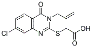 (3-ALLYL-7-CHLORO-4-OXO-3,4-DIHYDRO-QUINAZOLIN-2-YLSULFANYL)-ACETIC ACID 结构式