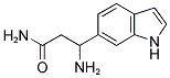 3-Amino-3-indol-6-yl-propionic acid amide 结构式